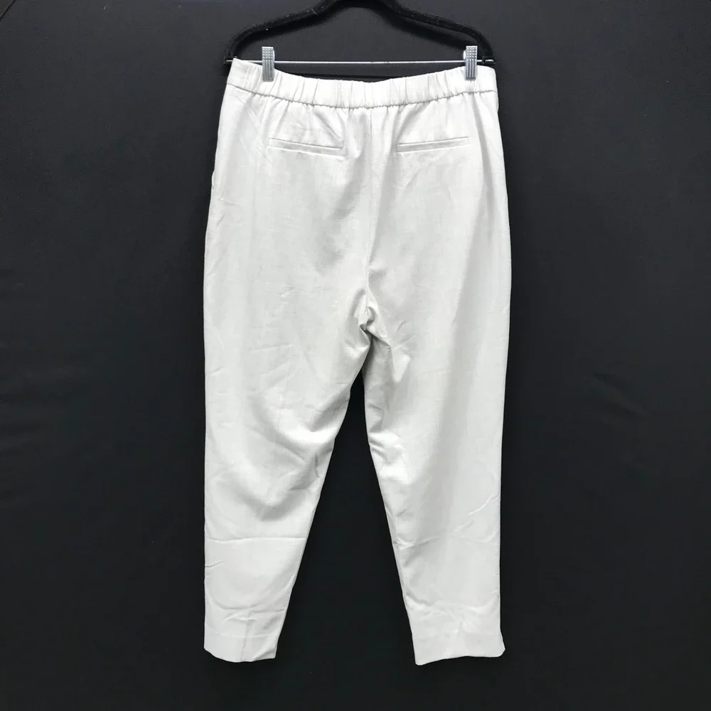 Banana Republic Women's Hayden Tapered Pants, Size 14, Grey Pull-On Ankle - Picture 4 of 8